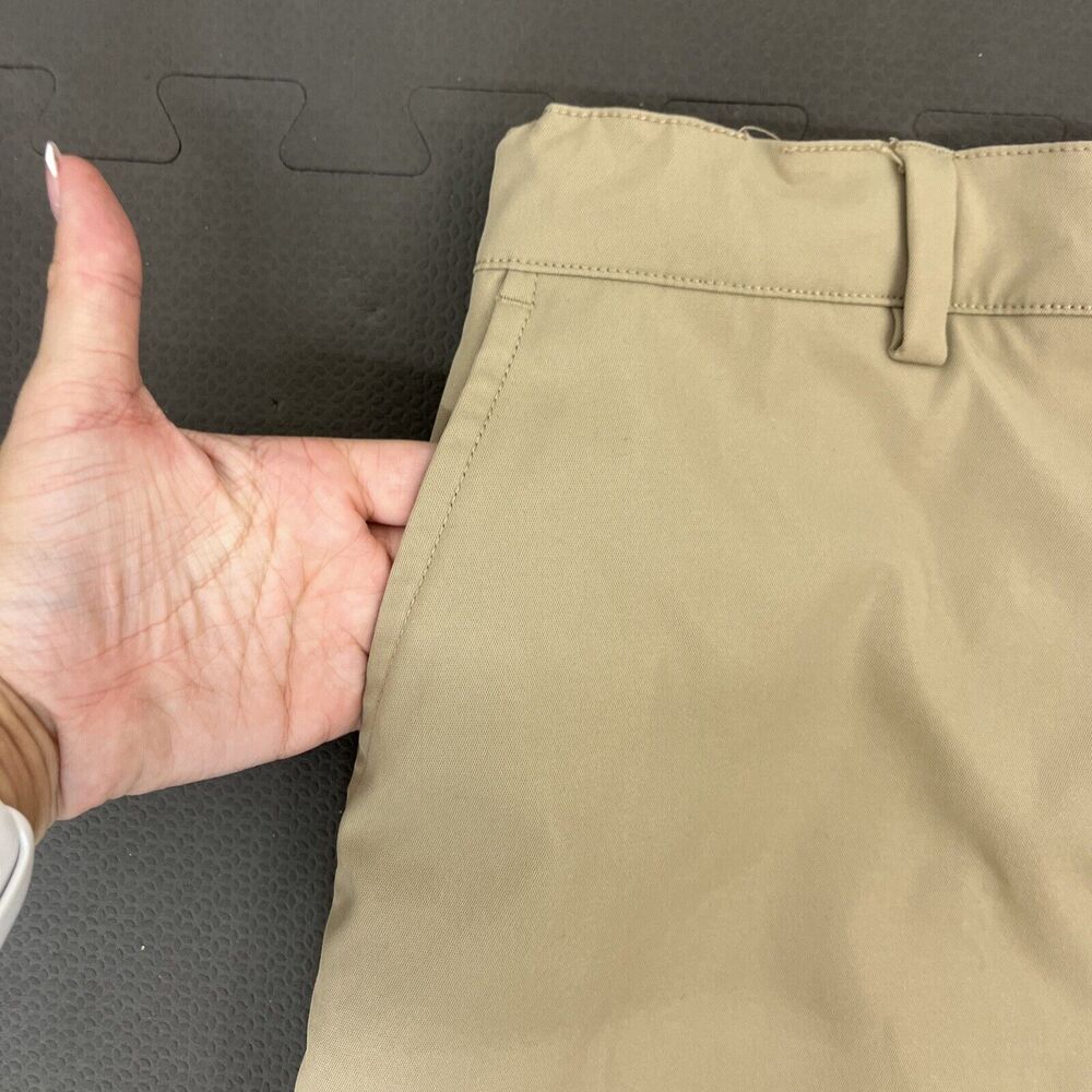 Girls Lands End Size 16 Khaki Skirt Uniform 16 Inch Length 100% Polyester Chrty - Picture 4 of 14